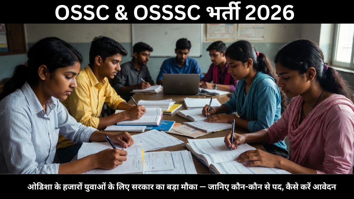 OSSC & OSSSC भर्ती 2026: ओडिशा के हजारों युवाओं के लिए सरकार का बड़ा मौका — जानिए कौन-कौन से पद, कैसे करें आवेदन